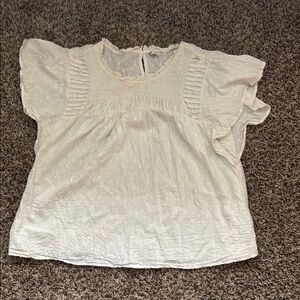 Cream Textured Blouse